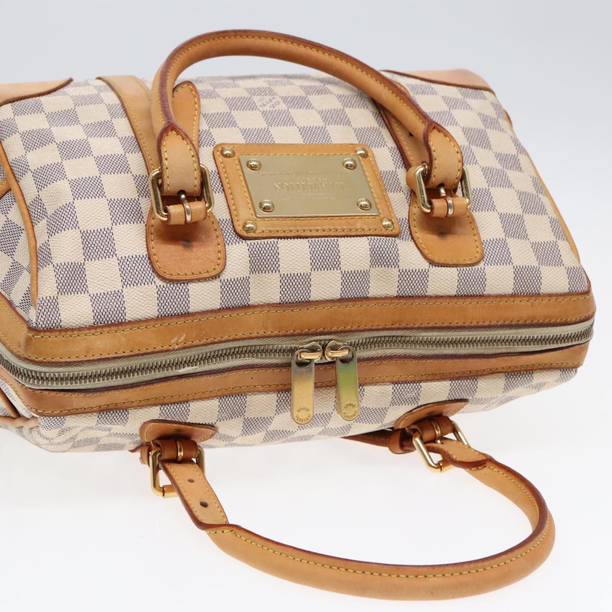 LOUIS VUITTON Damier Azur Berkeley Hand Bag N52001 LV Auth 92202