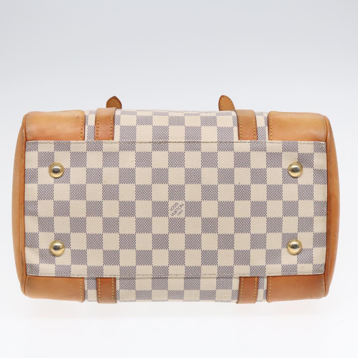 LOUIS VUITTON Damier Azur Berkeley Hand Bag N52001 LV Auth 92202