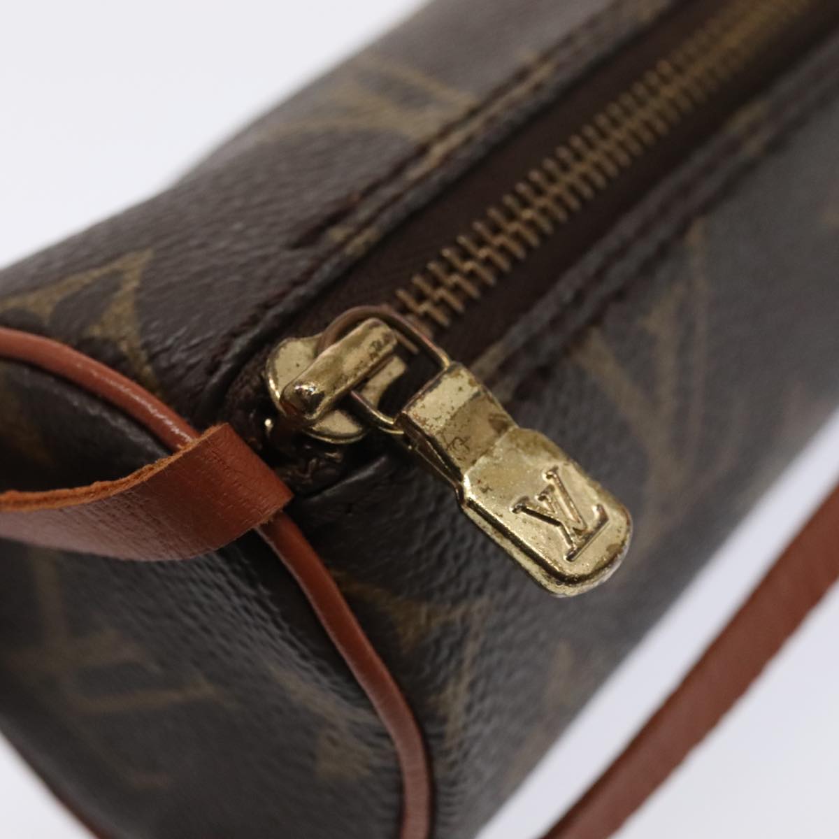 LOUIS VUITTON Monogram Papillon Pouch LV Auth 92206