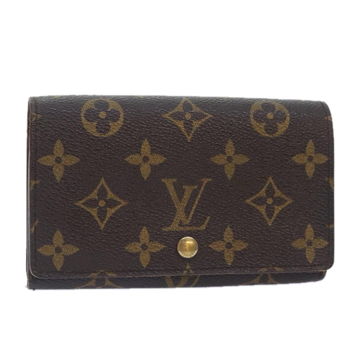 LOUIS VUITTON Monogram Portefeuille Tresol Wallet M61736 LV Auth 92212