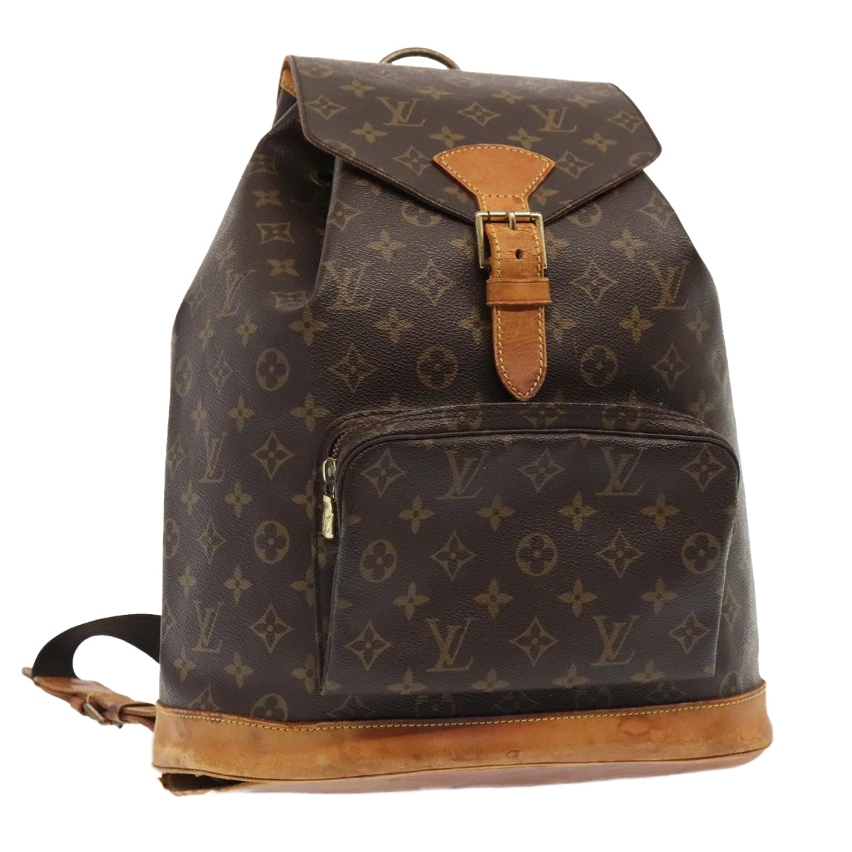 LOUIS VUITTON Monogram Montsouris GM Backpack M51135 LV Auth 92229