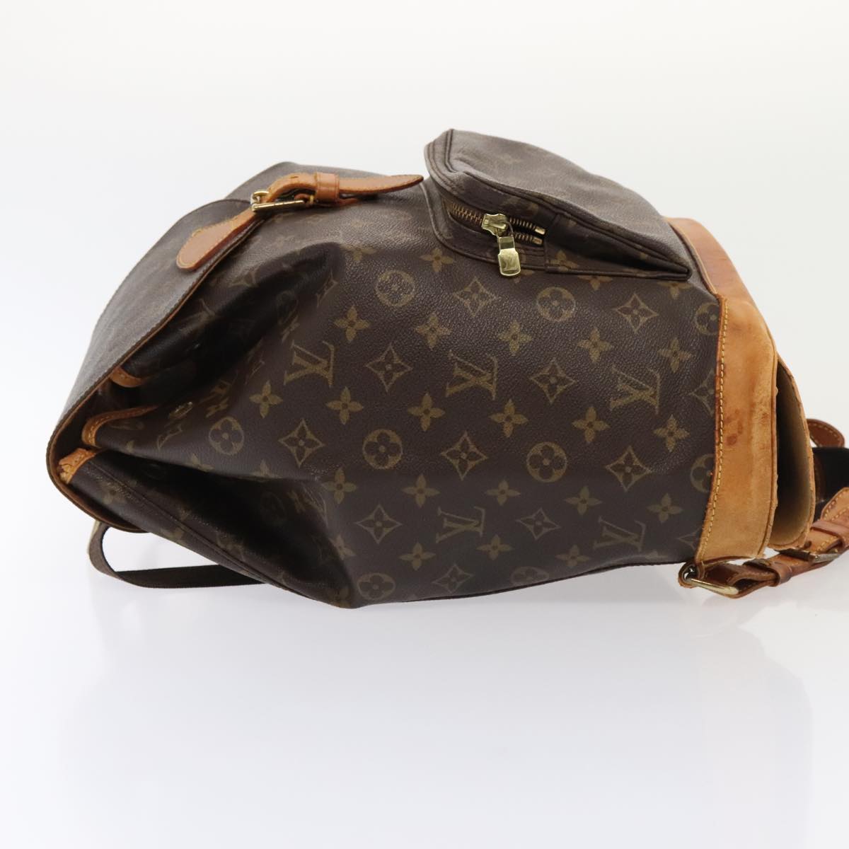 LOUIS VUITTON Monogram Montsouris GM Backpack M51135 LV Auth 92229