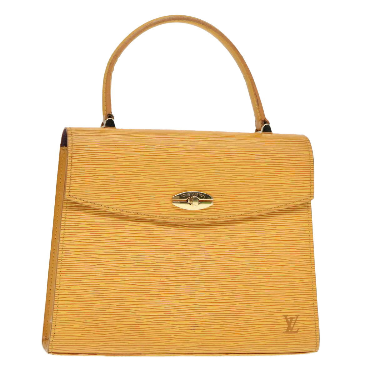 LOUIS VUITTON Epi Malesherbes Hand Bag Tassili Yellow Jonne M52379 LV Auth 92239