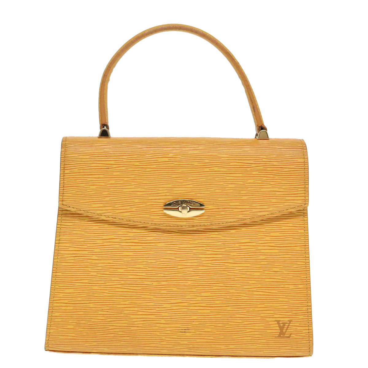 LOUIS VUITTON Epi Malesherbes Hand Bag Tassili Yellow Jonne M52379 LV Auth 92239