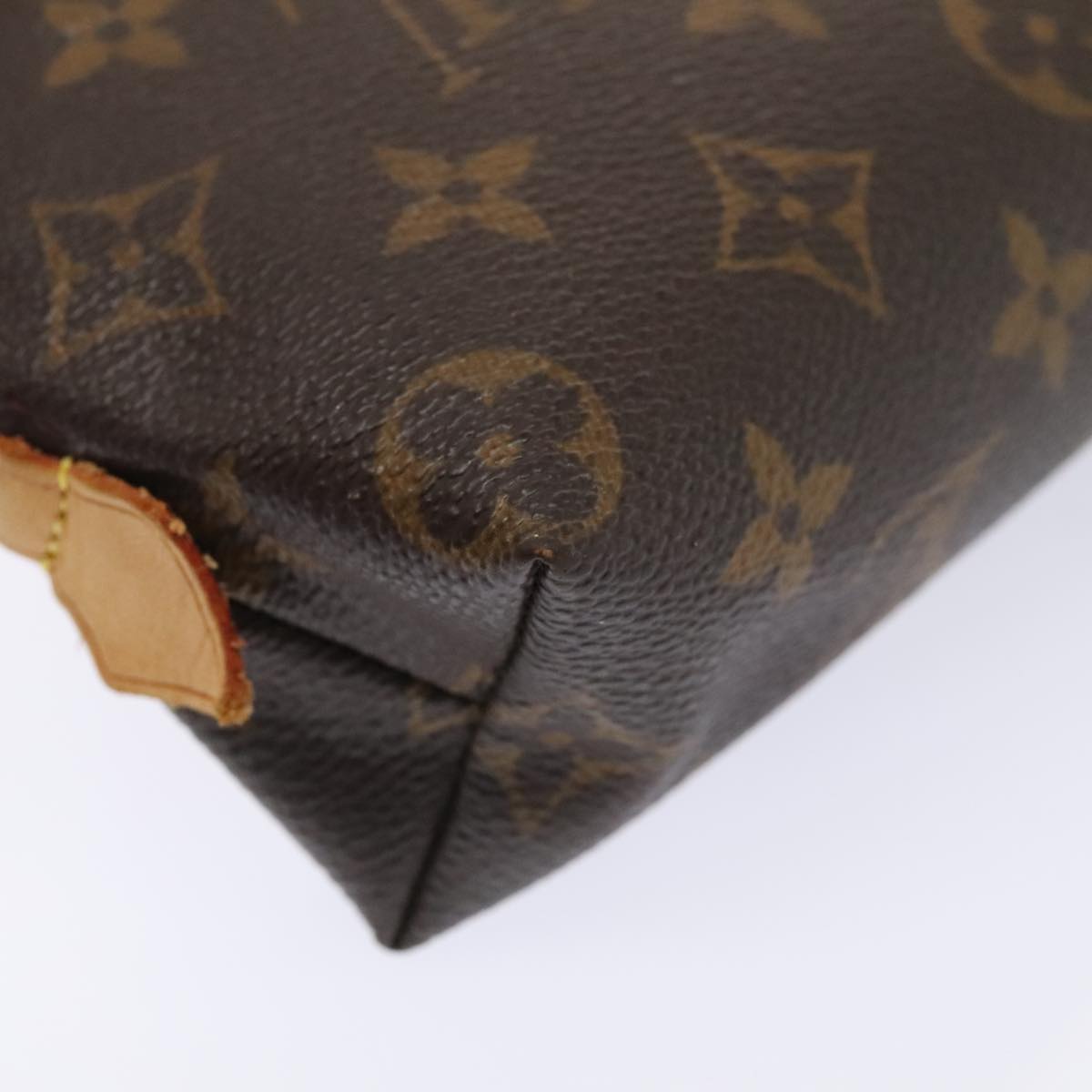 LOUIS VUITTON Monogram Pochette Cosmetic PM Cosmetic Pouch M47515 LV Auth 92242