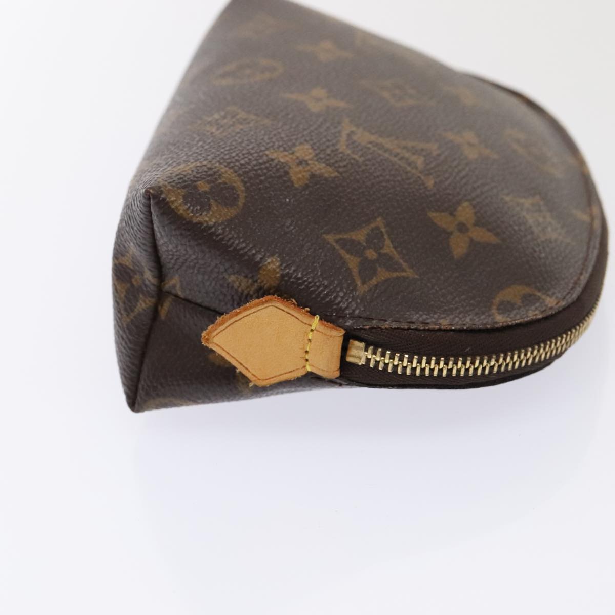 LOUIS VUITTON Monogram Pochette Cosmetic PM Cosmetic Pouch M47515 LV Auth 92242