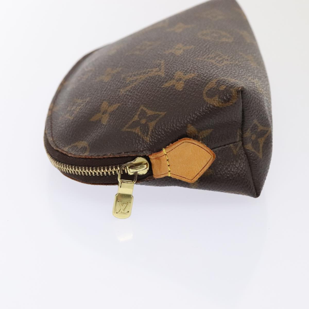 LOUIS VUITTON Monogram Pochette Cosmetic PM Cosmetic Pouch M47515 LV Auth 92242