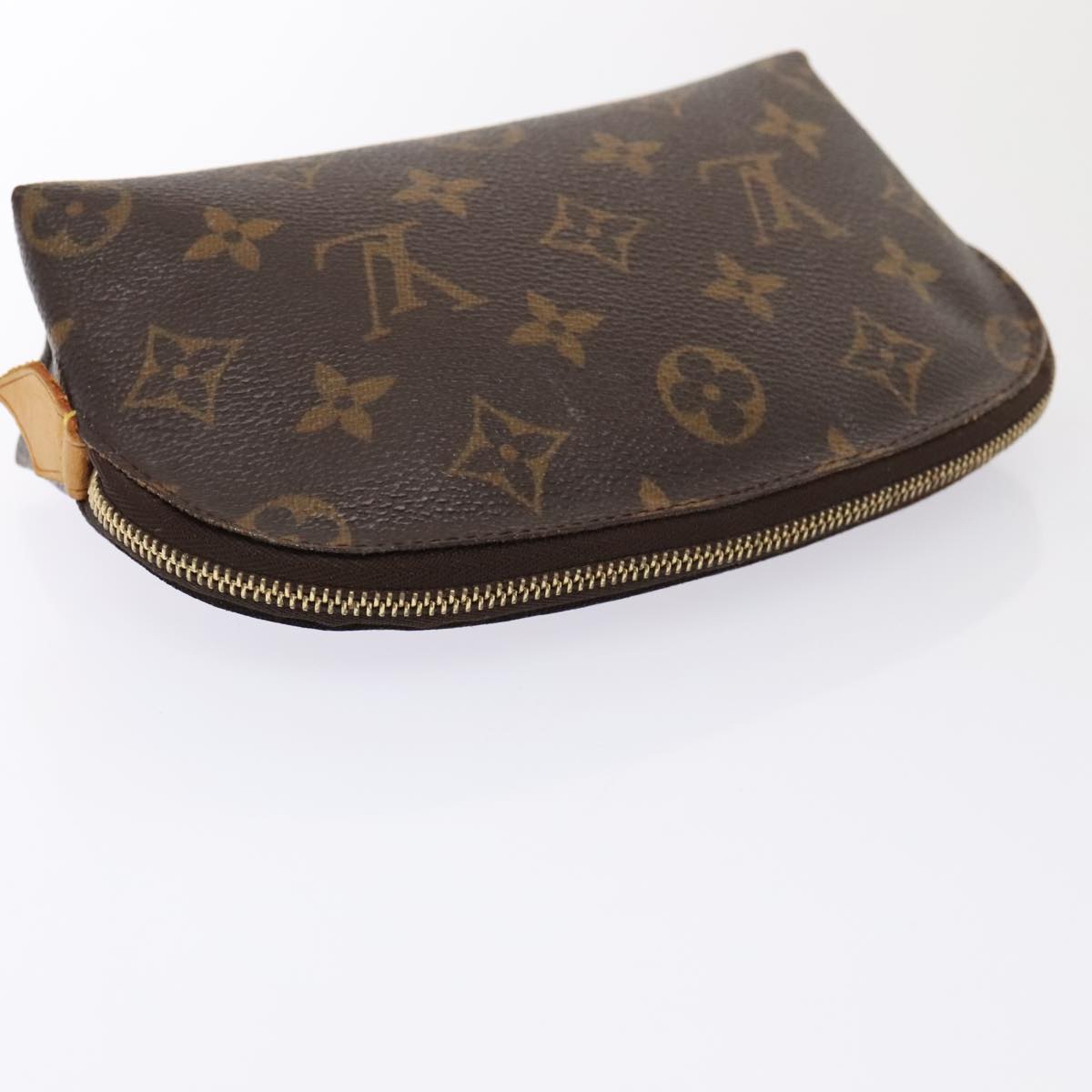 LOUIS VUITTON Monogram Pochette Cosmetic PM Cosmetic Pouch M47515 LV Auth 92242