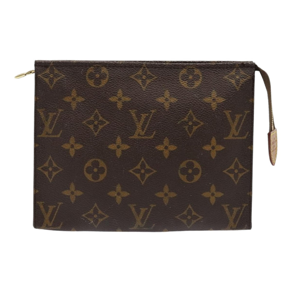 LOUIS VUITTON Monogram Poche Toilette 19 Pouch M47544 LV Auth 92256