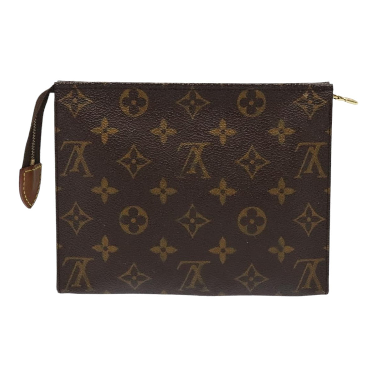 LOUIS VUITTON Monogram Poche Toilette 19 Pouch M47544 LV Auth 92256