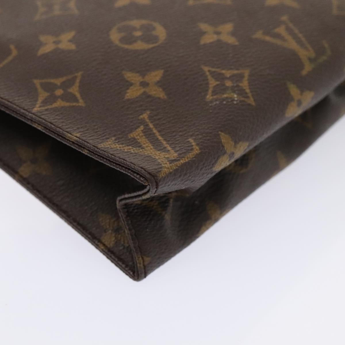 LOUIS VUITTON Monogram Poche Toilette 19 Pouch M47544 LV Auth 92256