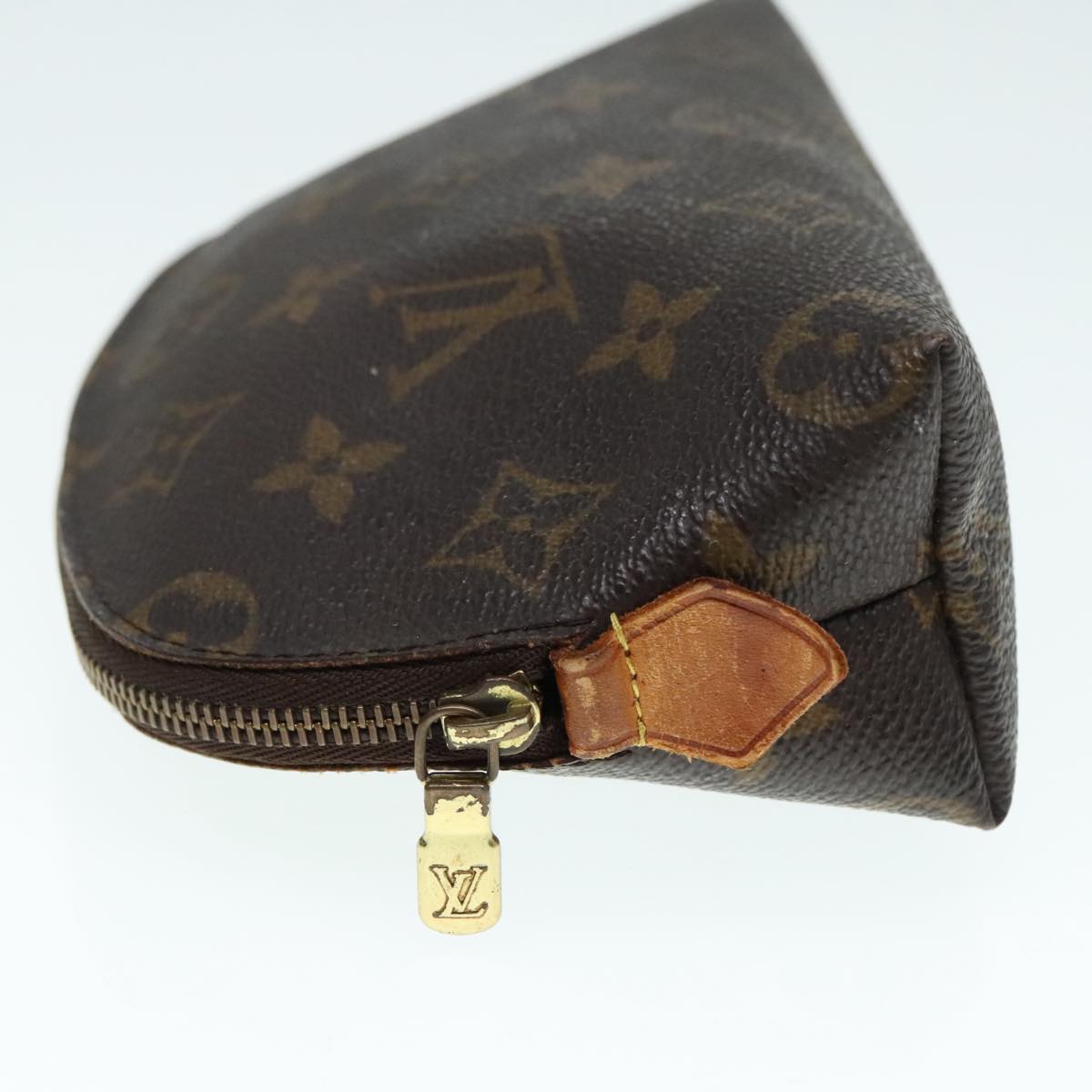 LOUIS VUITTON Monogram Pochette Cosmetic PM Cosmetic Pouch M47515 LV Auth 92265