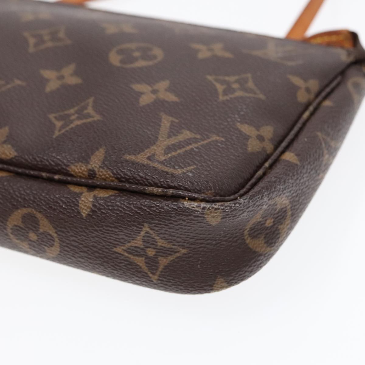 LOUIS VUITTON Monogram Pochette Accessoires Pouch M51980 LV Auth 92266