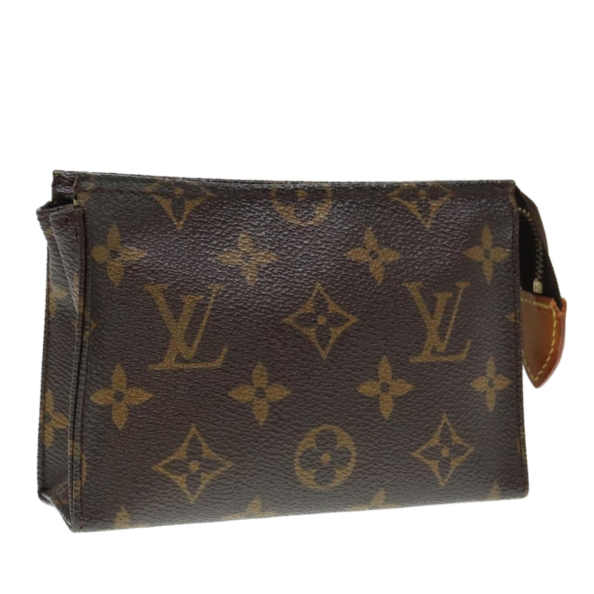 LOUIS VUITTON Monogram Poche Toilette 15 Pouch M47546 LV Auth 92272