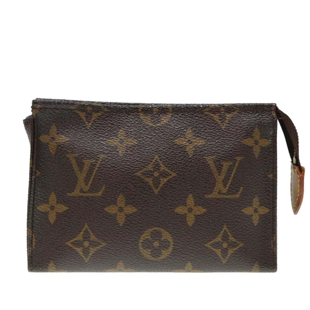 LOUIS VUITTON Monogram Poche Toilette 15 Pouch M47546 LV Auth 92272