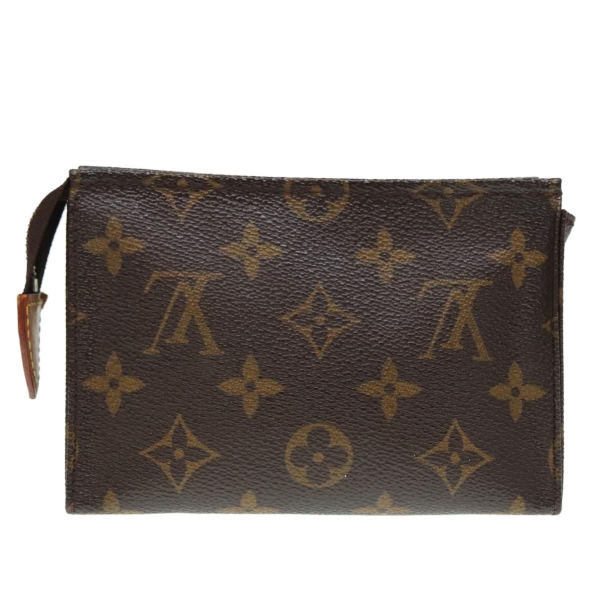 LOUIS VUITTON Monogram Poche Toilette 15 Pouch M47546 LV Auth 92272