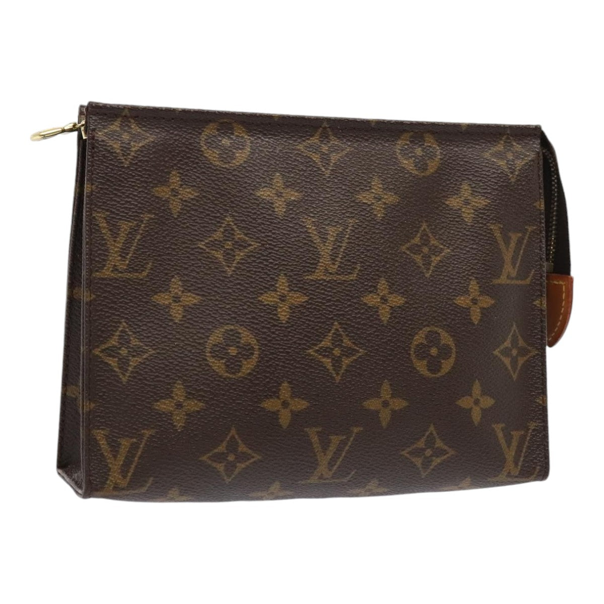 LOUIS VUITTON Monogram Poche Toilette 19 Pouch M47544 LV Auth 92275