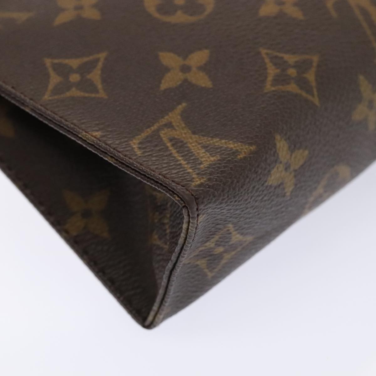 LOUIS VUITTON Monogram Poche Toilette 19 Pouch M47544 LV Auth 92275