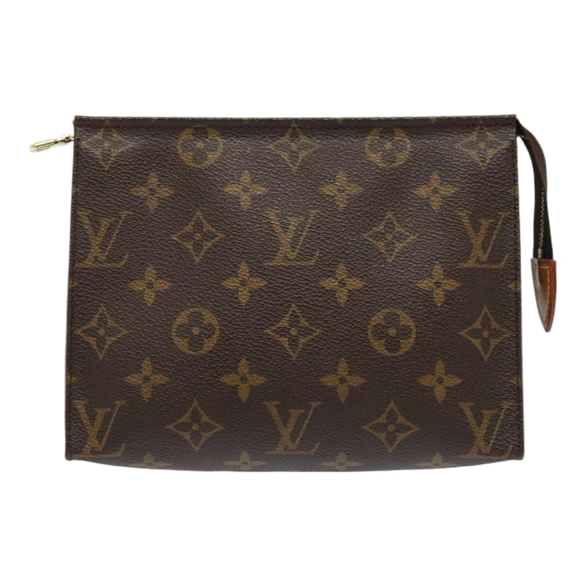 LOUIS VUITTON Monogram Poche Toilette 19 Pouch M47544 LV Auth 92275