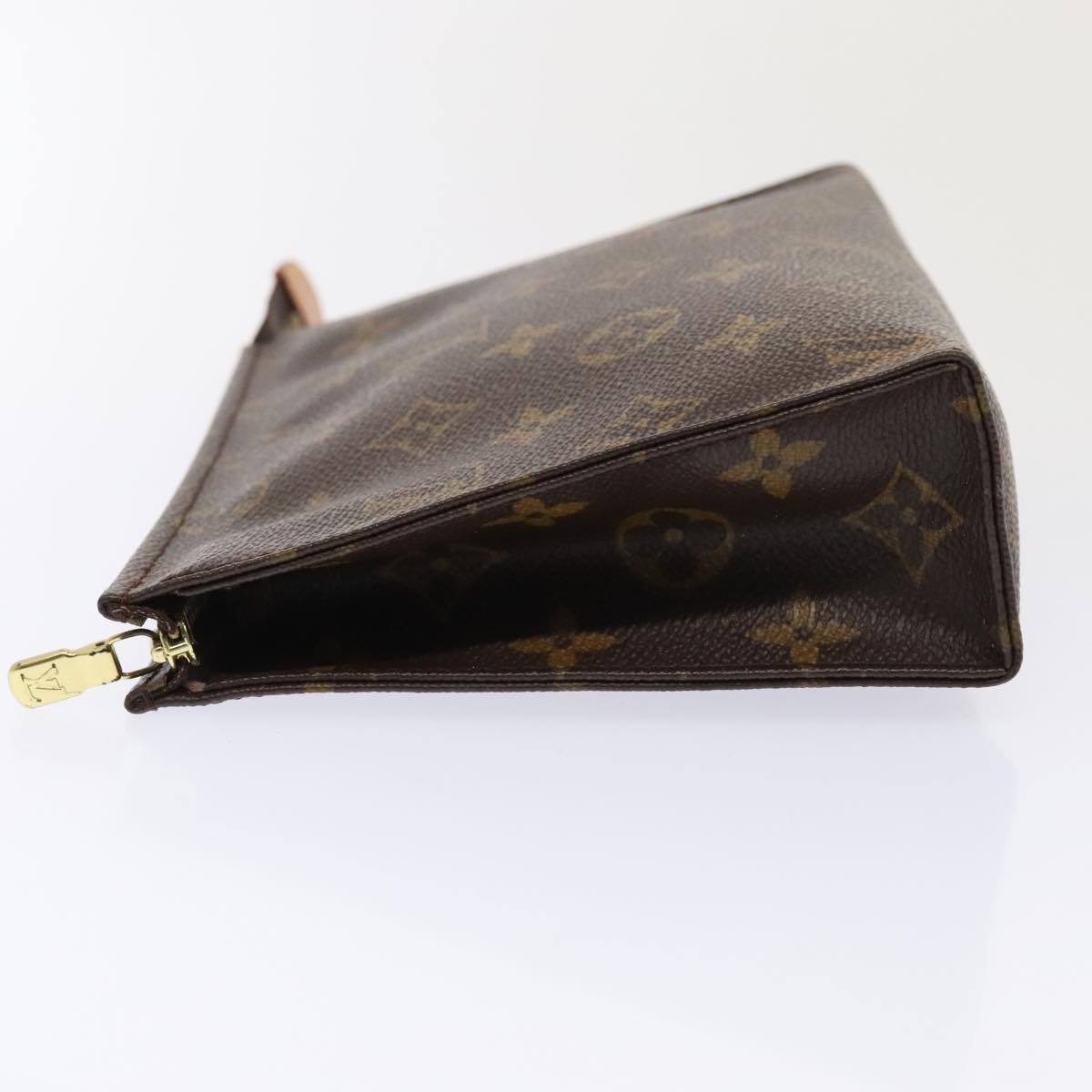 LOUIS VUITTON Monogram Poche Toilette 19 Pouch M47544 LV Auth 92275