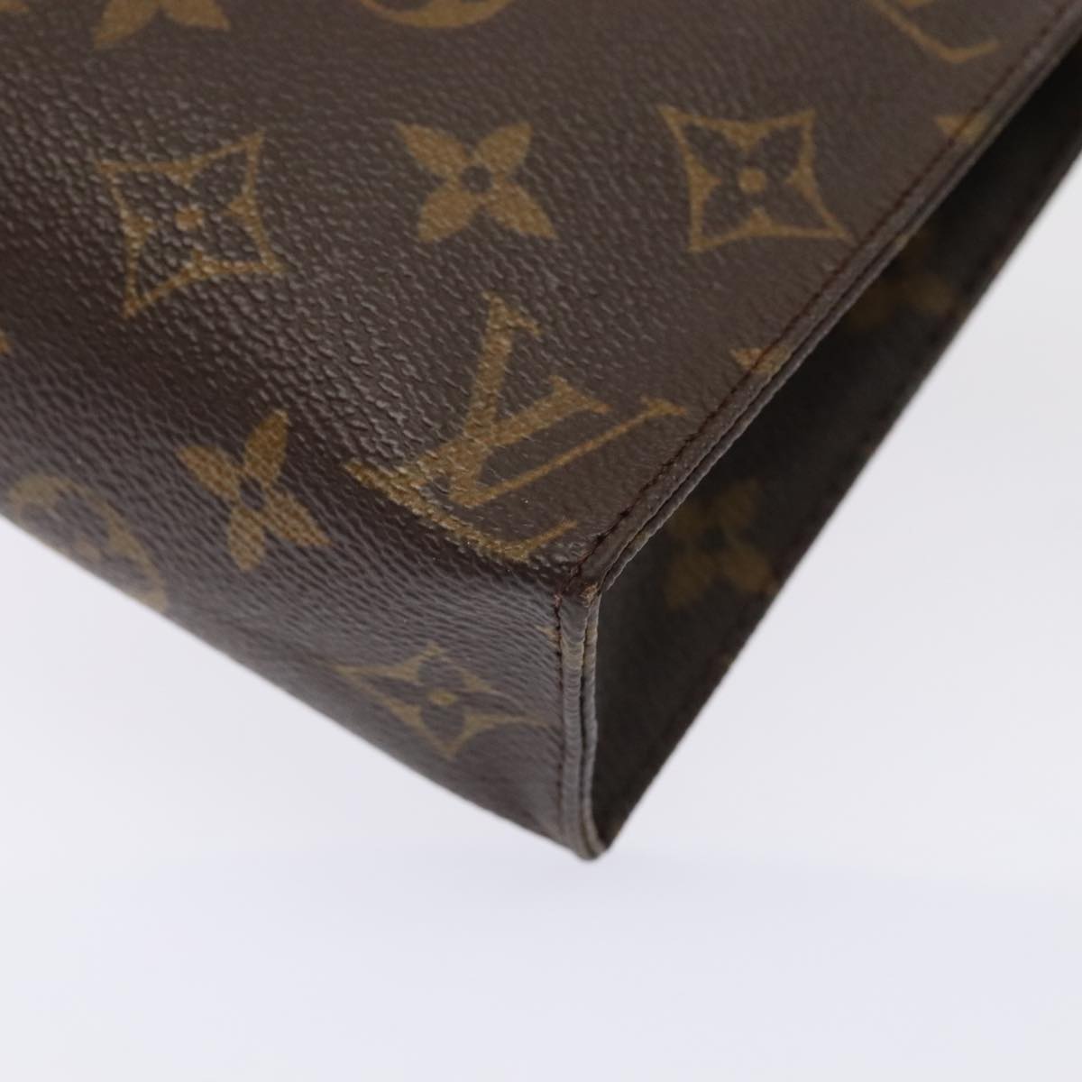 LOUIS VUITTON Monogram Poche Toilette 19 Pouch M47544 LV Auth 92275