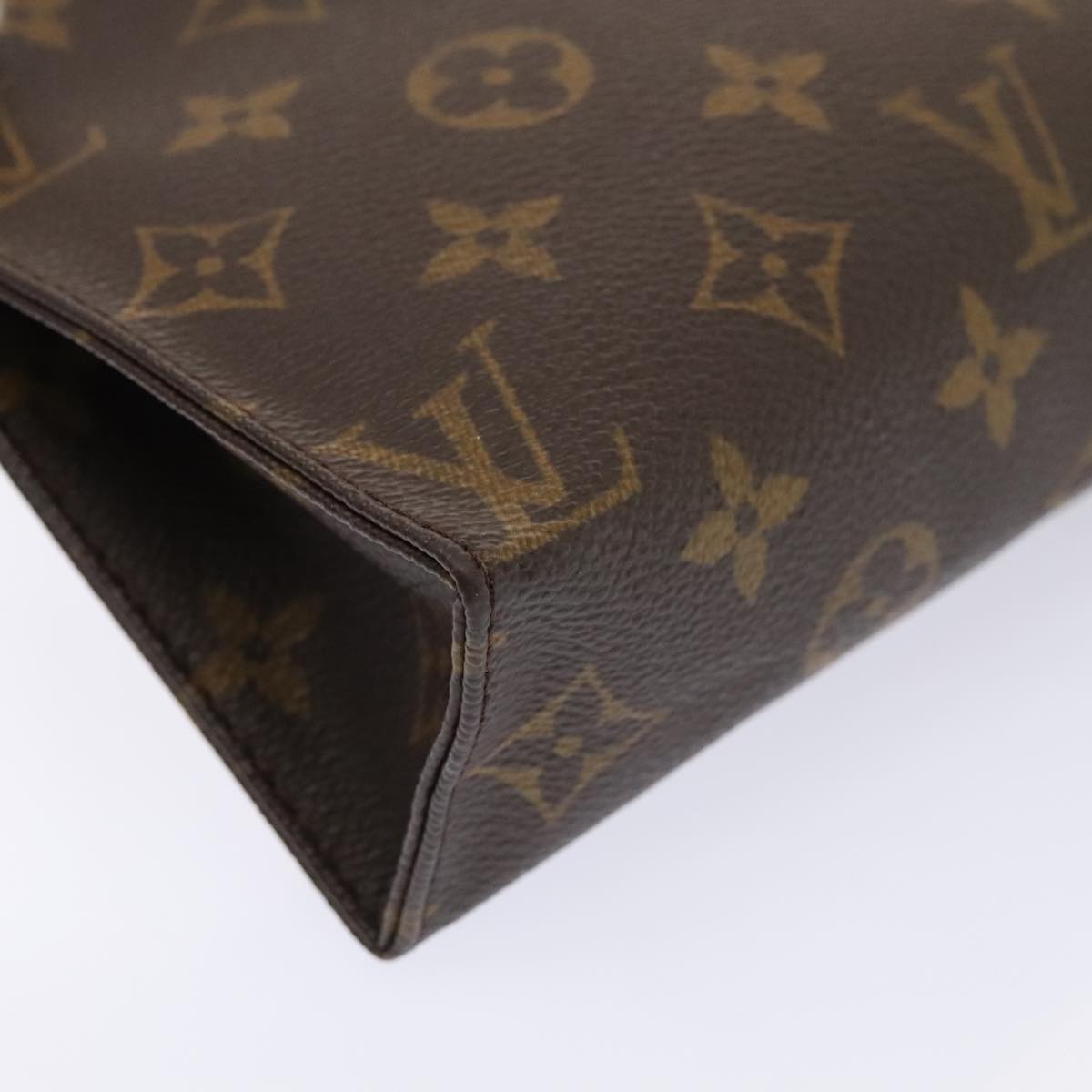 LOUIS VUITTON Monogram Poche Toilette 19 Pouch M47544 LV Auth 92275