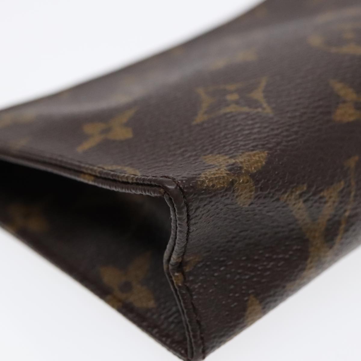 LOUIS VUITTON Monogram Poche Toilette 15 Pouch M47546 LV Auth 92307