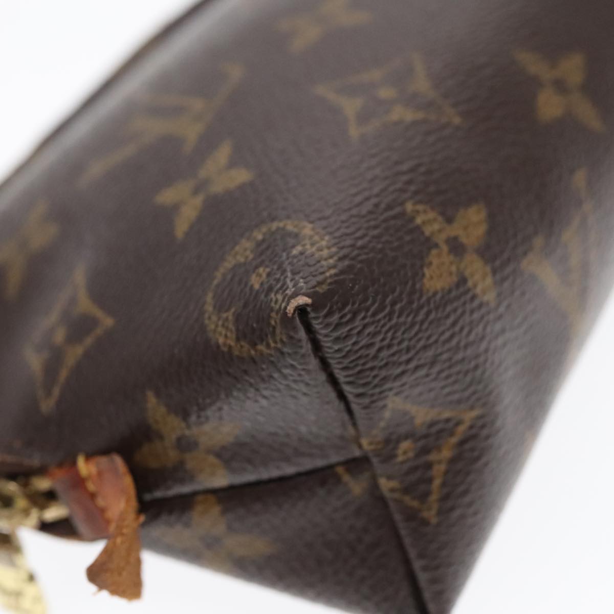 LOUIS VUITTON Monogram Pochette Cosmetic PM Cosmetic Pouch M47515 LV Auth 92308