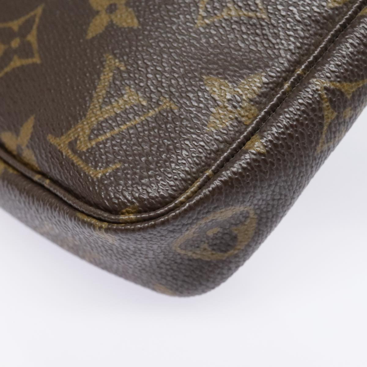 LOUIS VUITTON Monogram Pochette Accessoires Pouch M51980 LV Auth 92310