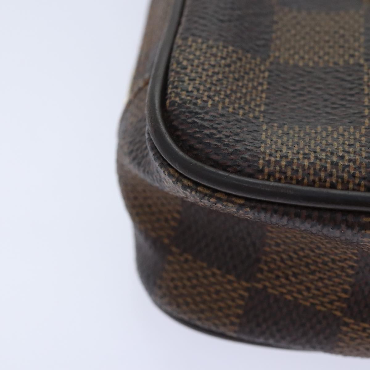 LOUIS VUITTON Damier Ebene Etui Okapi PM Pouch N61738 LV Auth 92311