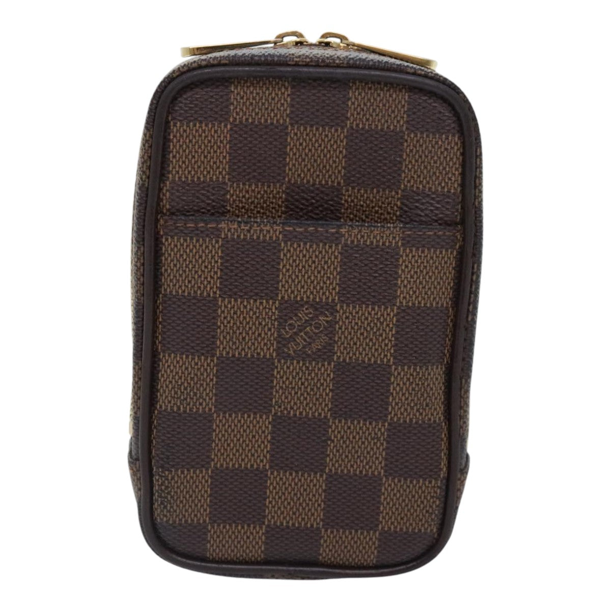 LOUIS VUITTON Damier Ebene Etui Okapi PM Pouch N61738 LV Auth 92311