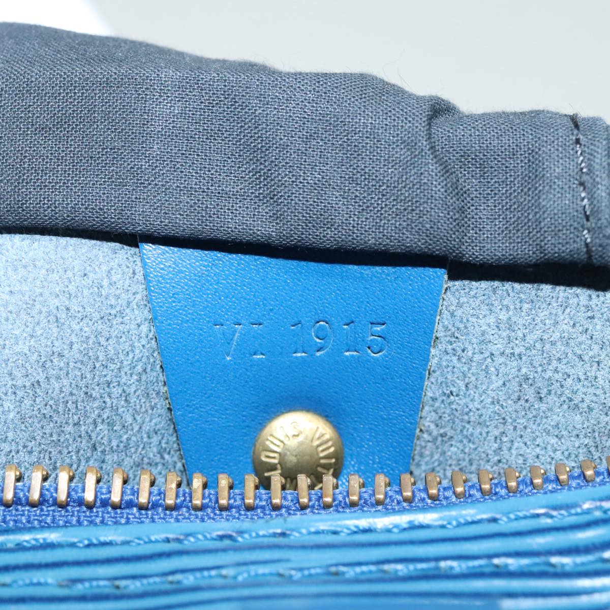 LOUIS VUITTON Epi Speedy 30 Hand Bag Toledo Blue M43005 LV Auth 92313