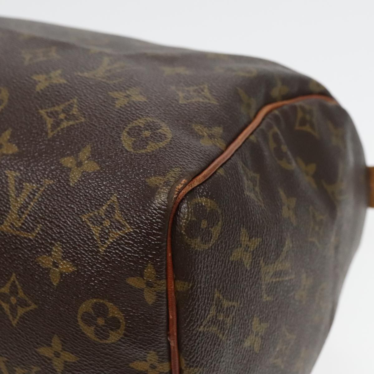 LOUIS VUITTON Monogram Speedy 35 Hand Bag M41524 LV Auth 92351