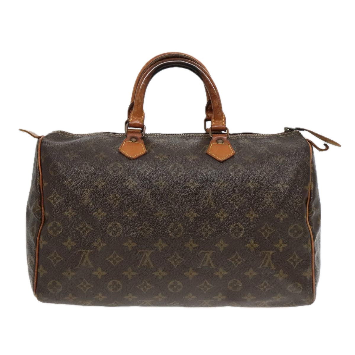 LOUIS VUITTON Monogram Speedy 35 Hand Bag M41524 LV Auth 92351