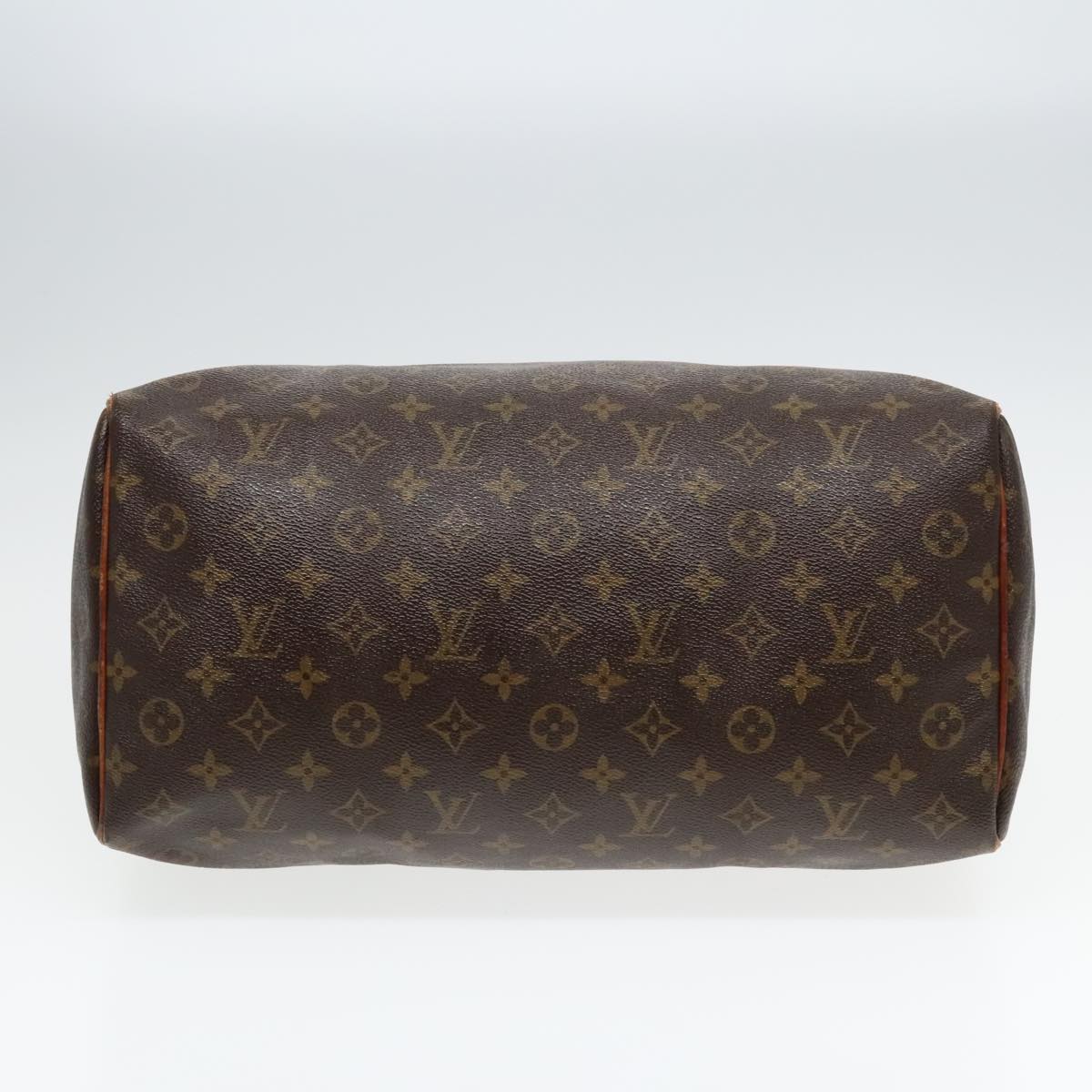 LOUIS VUITTON Monogram Speedy 35 Hand Bag M41524 LV Auth 92351