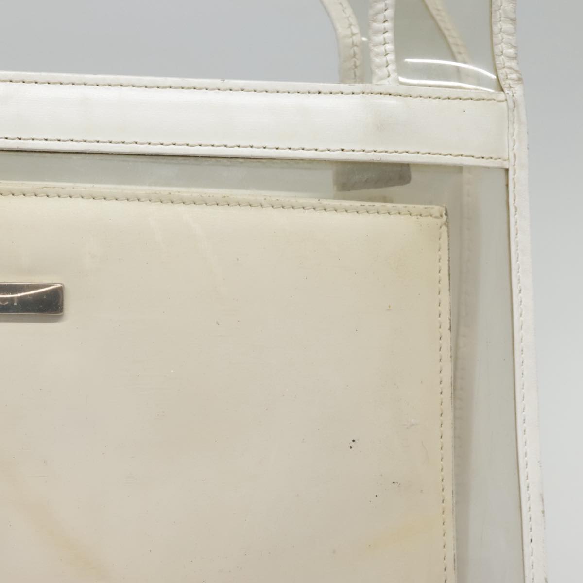 GUCCI Tote Bag Vinyl Clear 001 2058 1773 5 Auth 92362