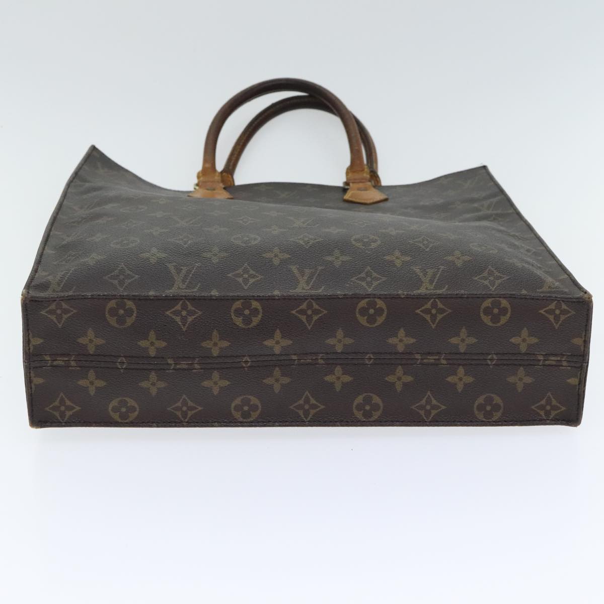 LOUIS VUITTON Monogram Sac Plat Hand Bag M51140 LV Auth 92398