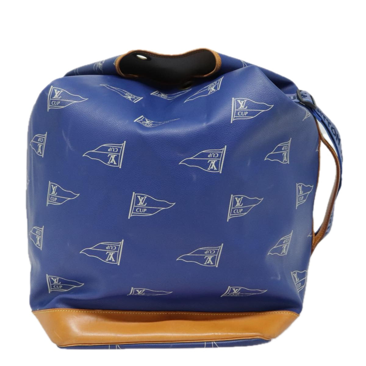 LOUIS VUITTON LV Cup Sac Marine Shoulder Bag PVC Leather Blue A24014 Auth 92406