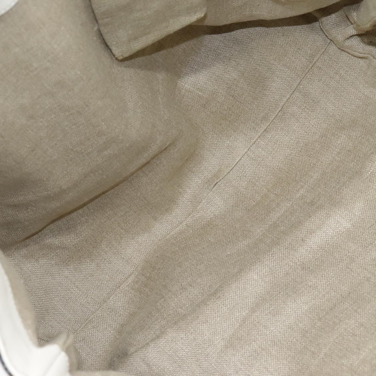 GUCCI GG Crystal Tote Bag Coated Canvas Beige White Silver 207292 Auth 92409