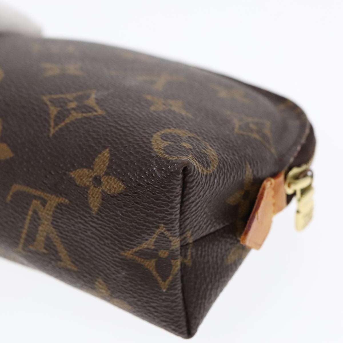 LOUIS VUITTON Monogram Pochette Cosmetic PM Cosmetic Pouch M47515 LV Auth 92417