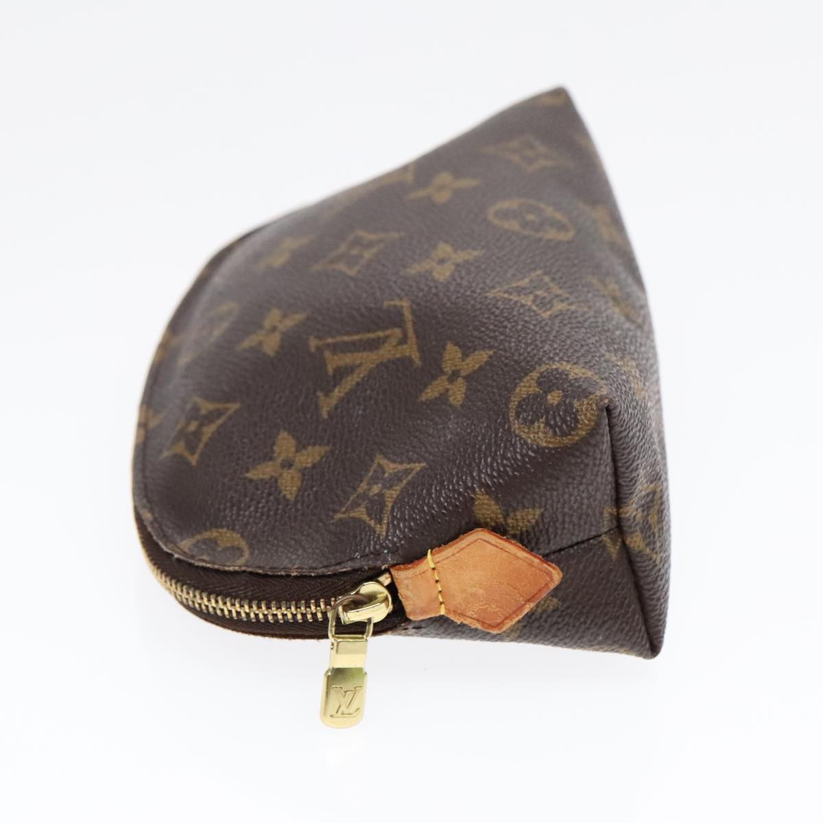 LOUIS VUITTON Monogram Pochette Cosmetic PM Cosmetic Pouch M47515 LV Auth 92417