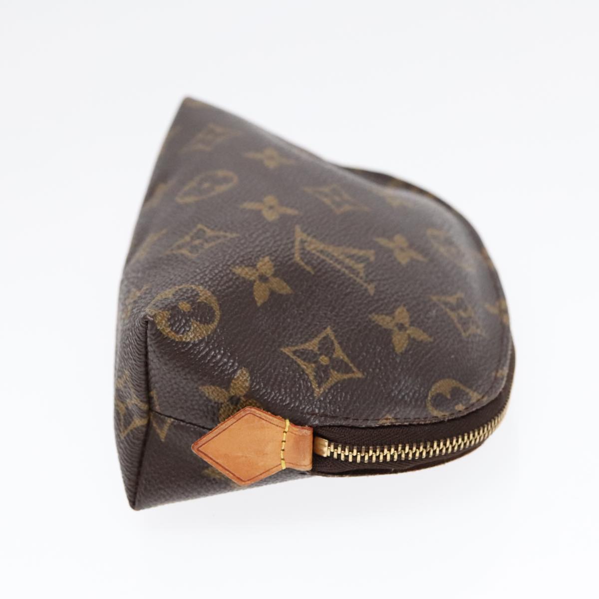 LOUIS VUITTON Monogram Pochette Cosmetic PM Cosmetic Pouch M47515 LV Auth 92417