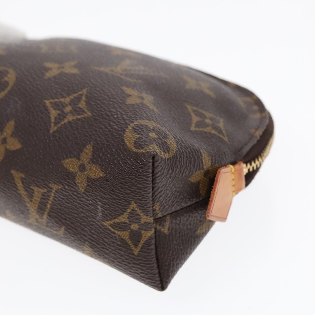 LOUIS VUITTON Monogram Pochette Cosmetic PM Cosmetic Pouch M47515 LV Auth 92417