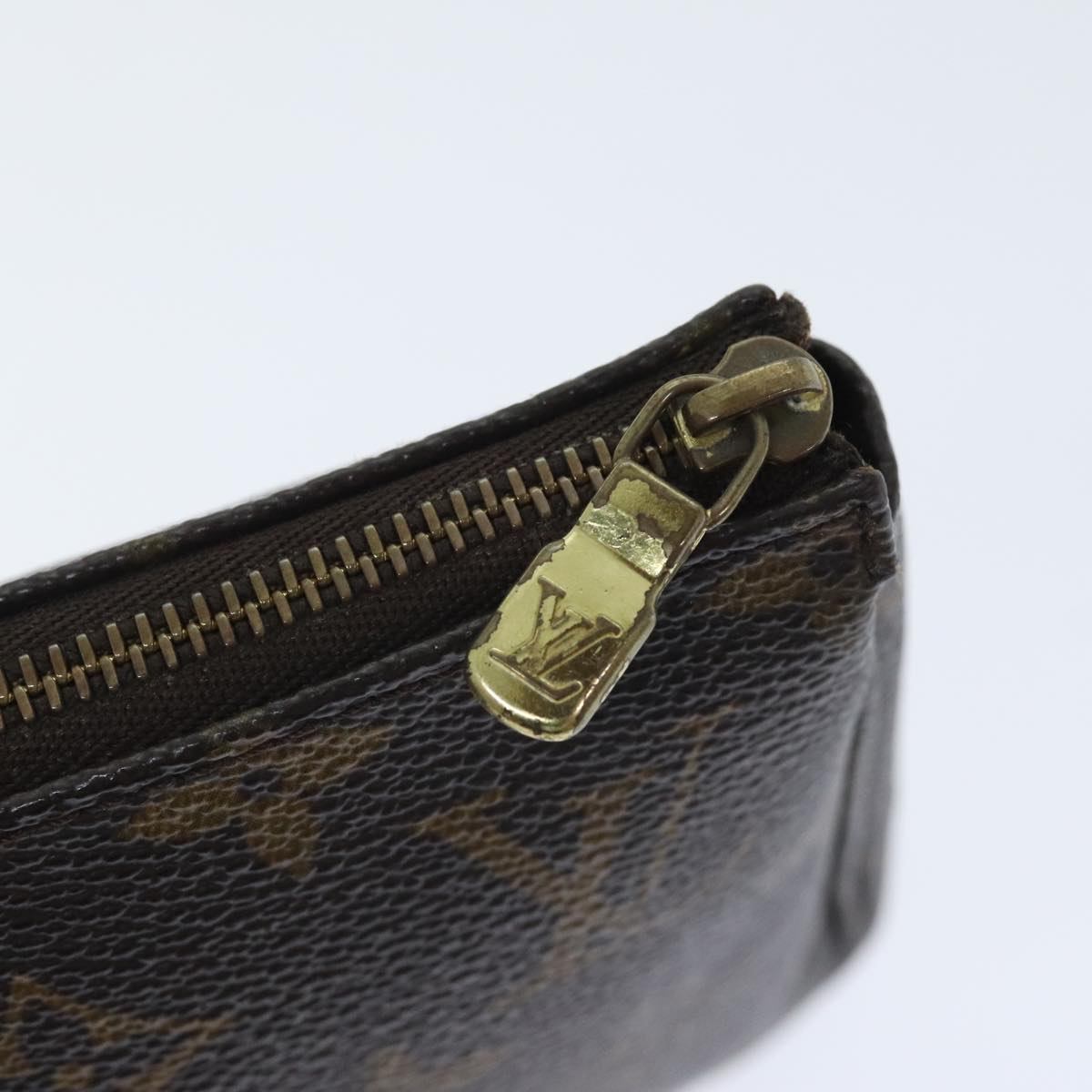 LOUIS VUITTON Monogram Pochette Accessoires Pouch M51980 LV Auth 92418