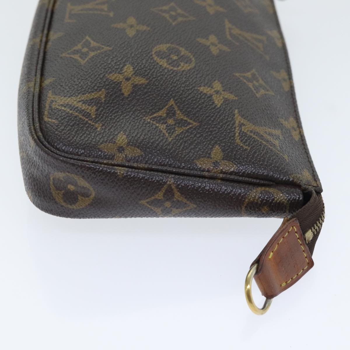 LOUIS VUITTON Monogram Pochette Accessoires Pouch M51980 LV Auth 92418