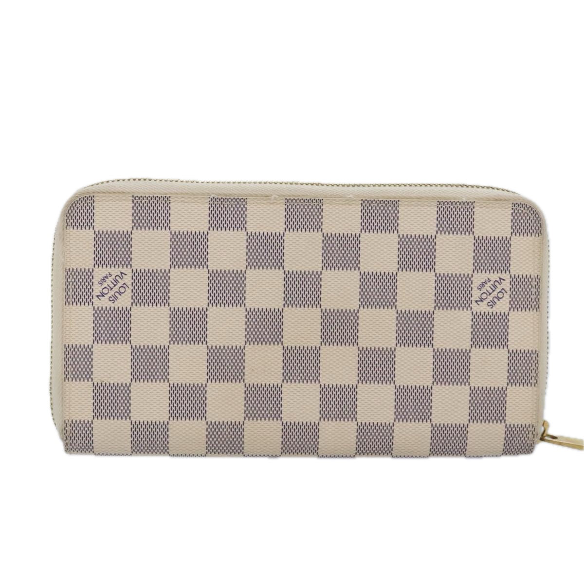 LOUIS VUITTON Damier Azur Zippy Organizer Long Wallet N60012 LV Auth 92425