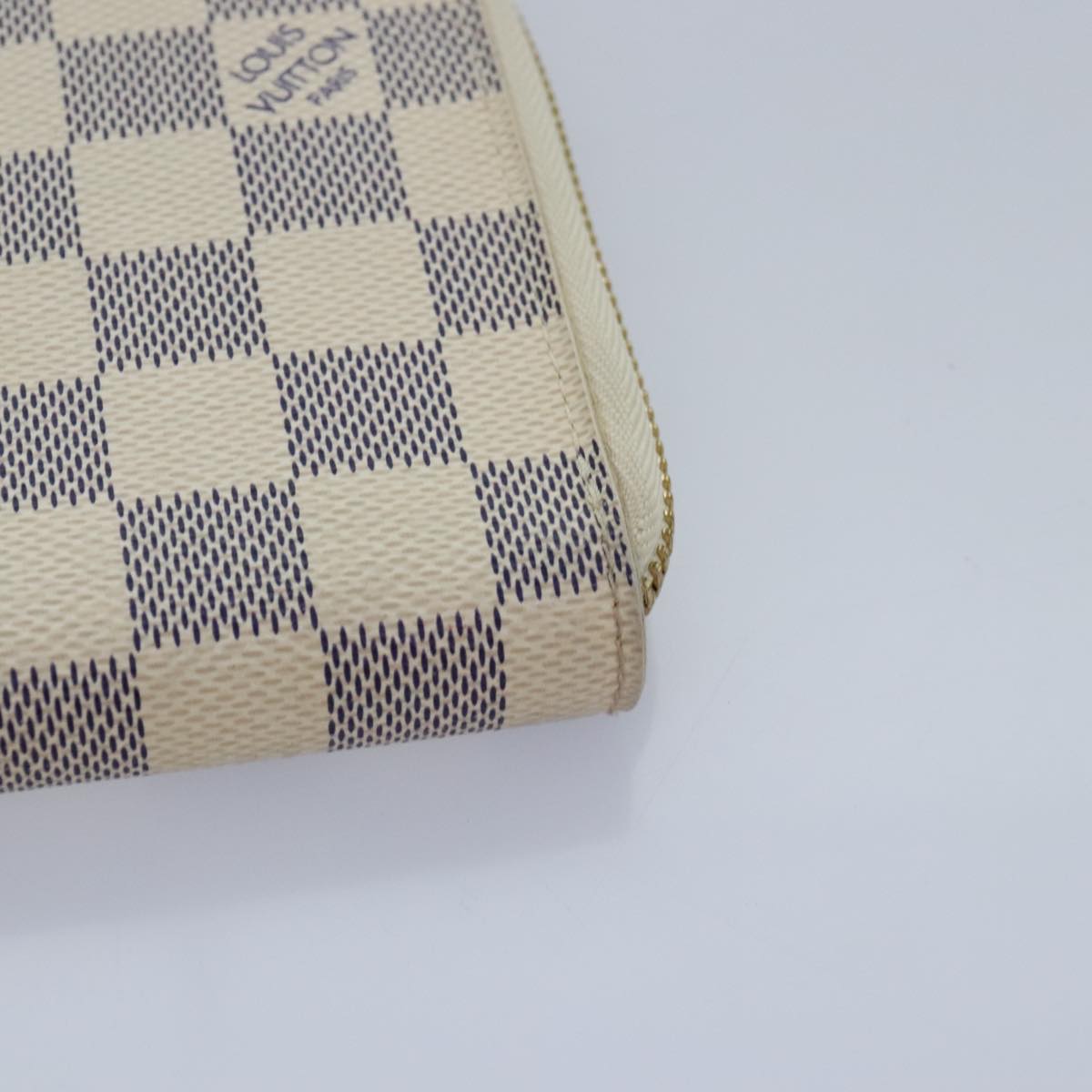 LOUIS VUITTON Damier Azur Zippy Organizer Long Wallet N60012 LV Auth 92425