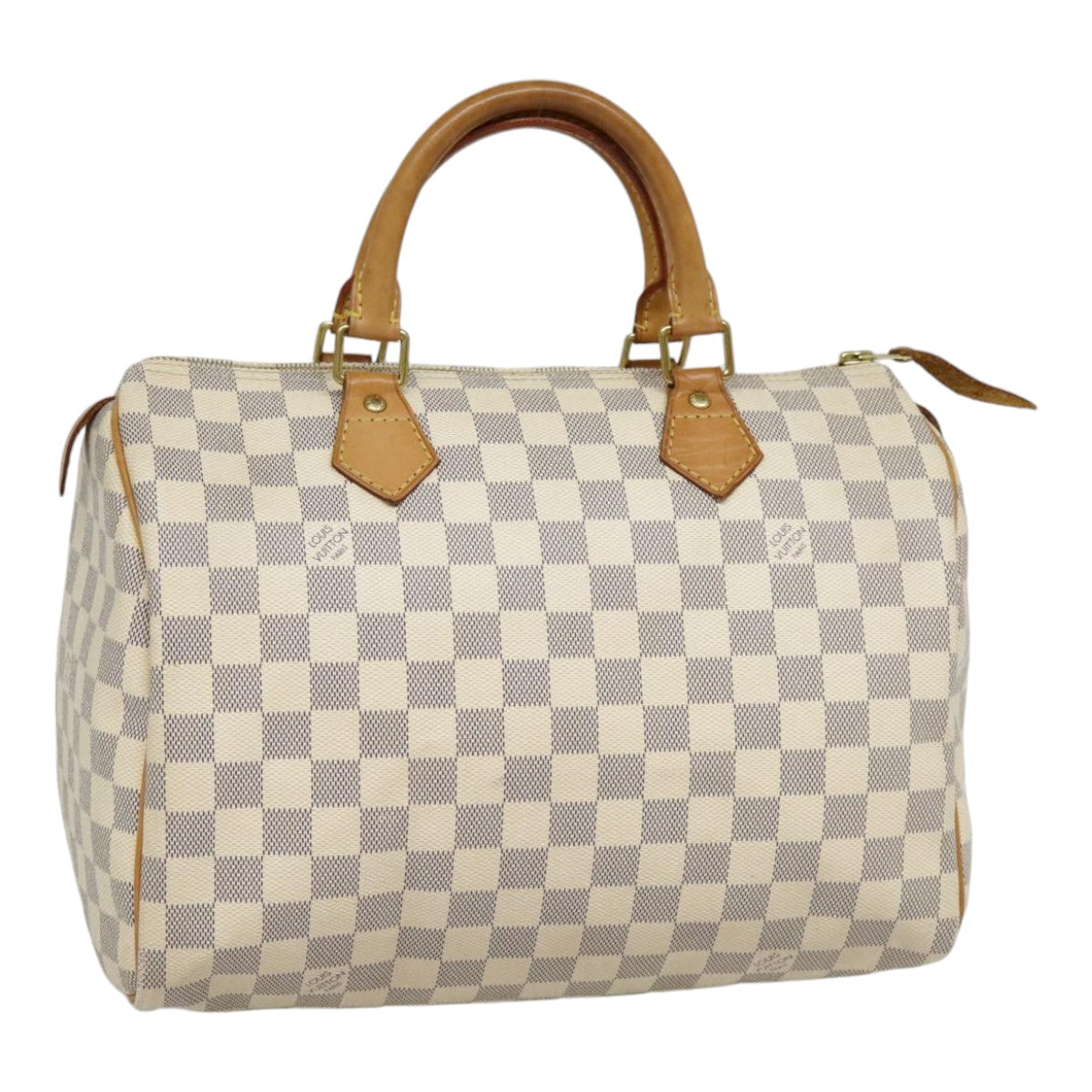 LOUIS VUITTON Damier Azur Speedy 30 Hand Bag N41533 LV Auth 92440