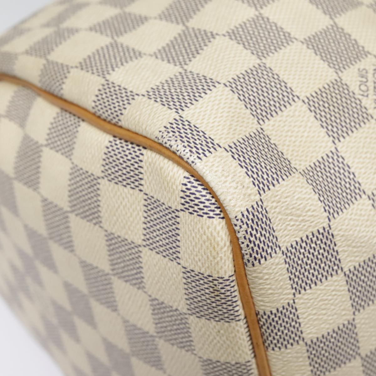 LOUIS VUITTON Damier Azur Speedy 30 Hand Bag N41533 LV Auth 92440