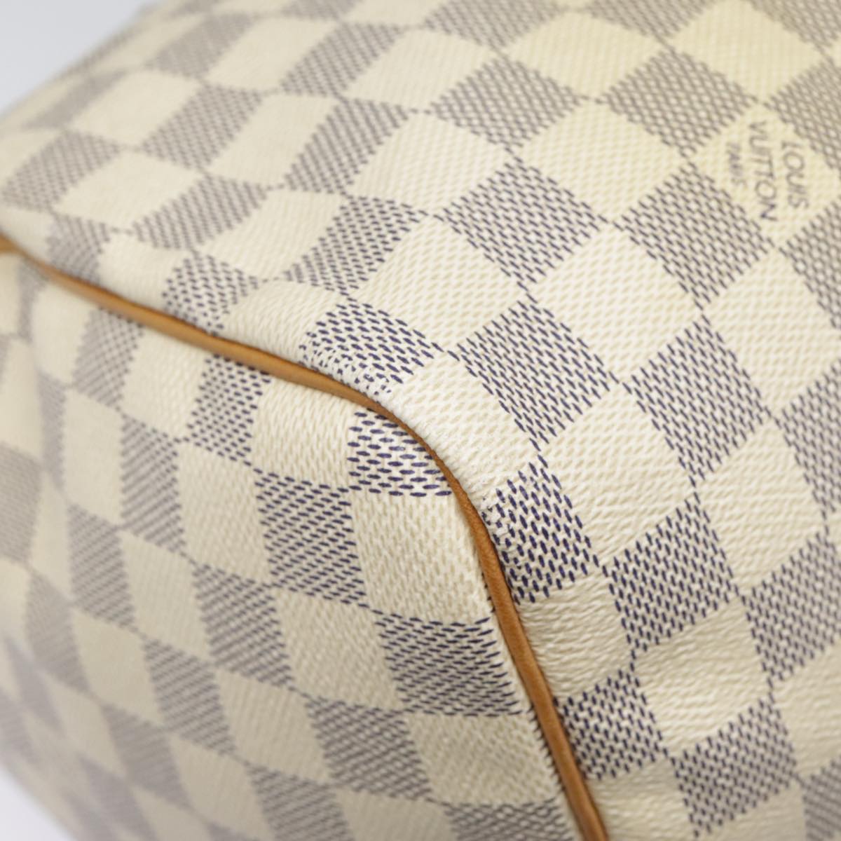 LOUIS VUITTON Damier Azur Speedy 30 Hand Bag N41533 LV Auth 92440